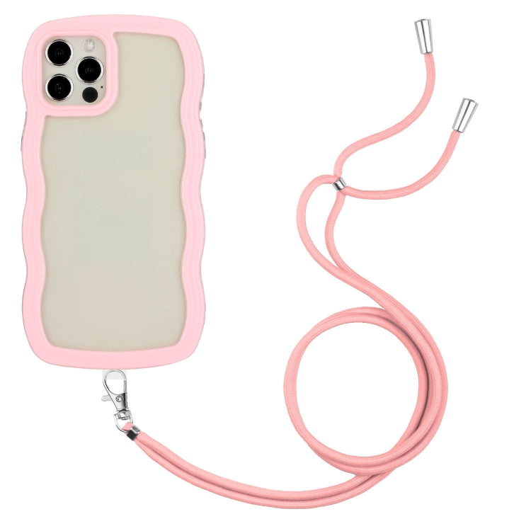 Lanyard Candy Color Wave TPU Clear PC Phone Case, Series 1