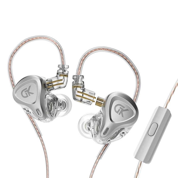 GK G5 Dynamic Subwoofer HiFi In-Ear Headphones, With Microphone, Without Microphone
