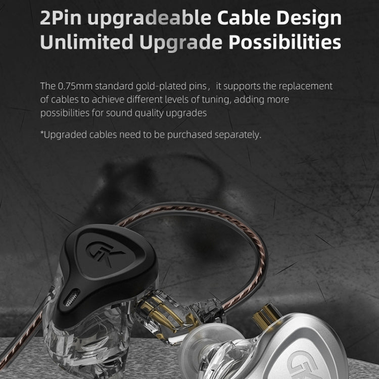 GK G5 Dynamic Subwoofer HiFi In-Ear Headphones, With Microphone, Without Microphone