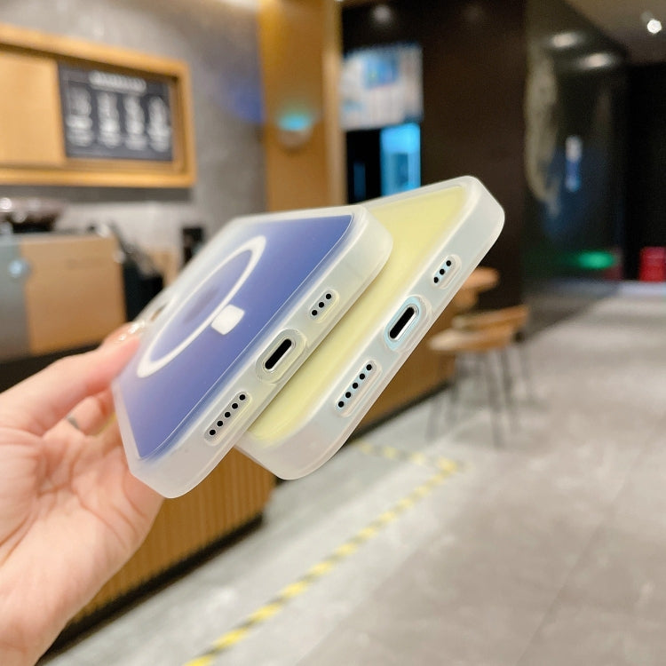 Frosted Gradient MagSafe Magnetic Phone Case, For iPhone 14, For iPhone 14 Plus, For iPhone 14 Pro Max