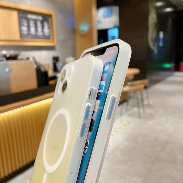 Frosted Gradient MagSafe Magnetic Phone Case, For iPhone 14, For iPhone 14 Plus, For iPhone 14 Pro Max