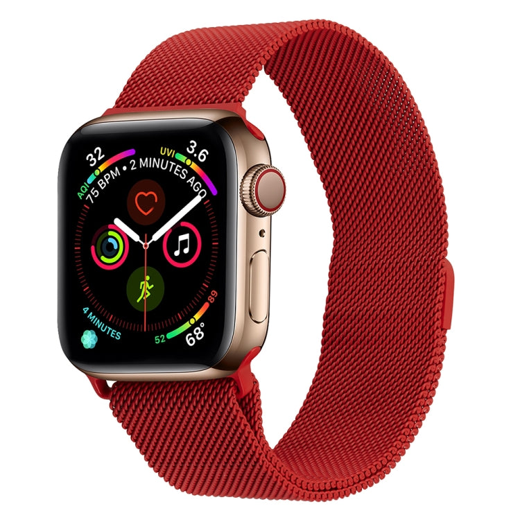 Milanese Stainless Steel Watch Band For Apple Watch Series, 7 45mm / 6&SE&5&4 44mm / 3&2&1 42mm