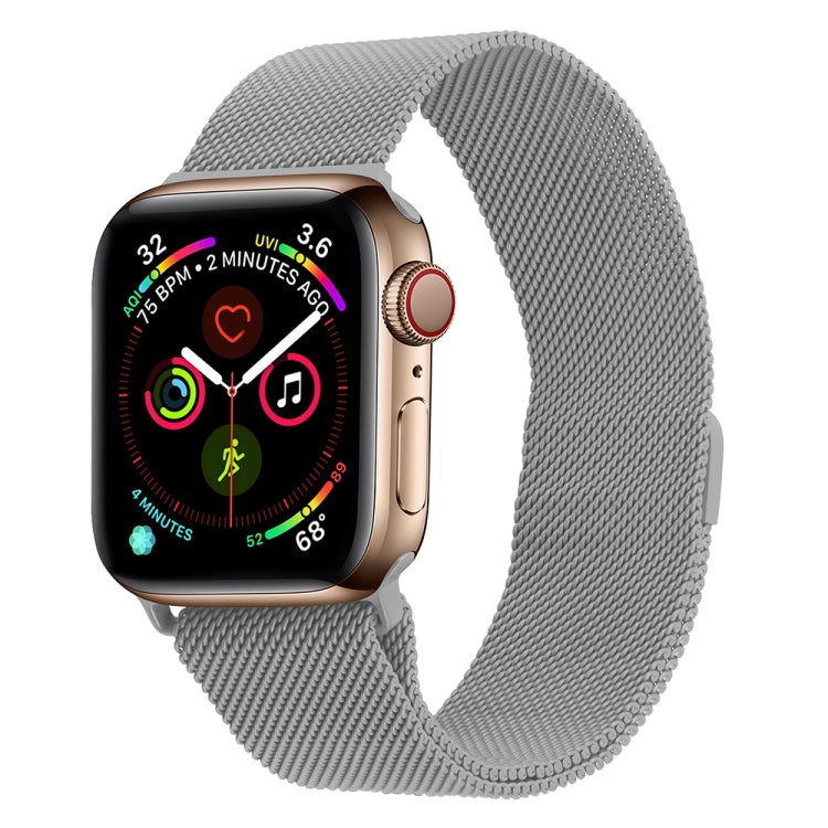 Milanese Stainless Steel Watch Band For Apple Watch Series, 7 45mm / 6&SE&5&4 44mm / 3&2&1 42mm