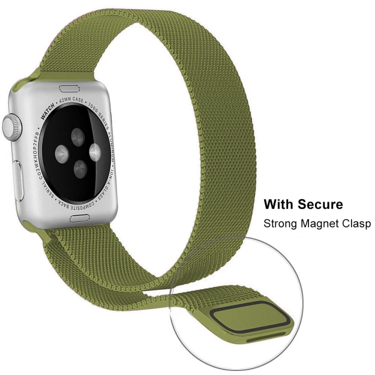 Milanese Stainless Steel Watch Band For Apple Watch Series, 7 45mm / 6&SE&5&4 44mm / 3&2&1 42mm
