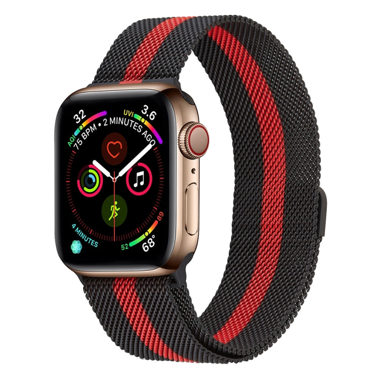 Milanese Stainless Steel Watch Band For Apple Watch Series, 7 41mm / 6&SE&5&4 40mm / 3&2&1 38mm