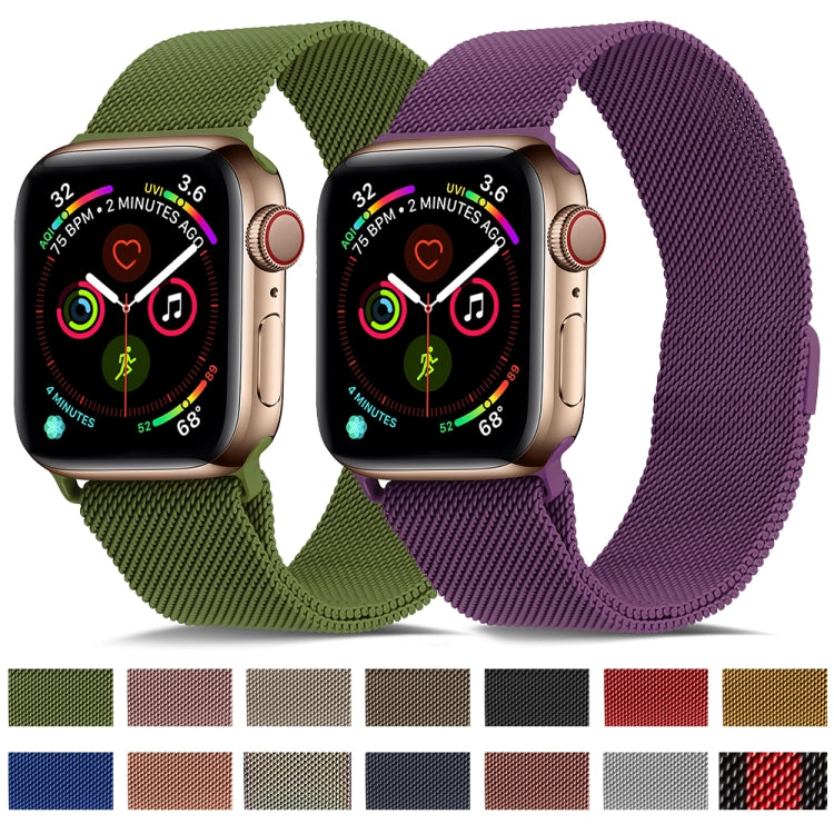 Milanese Stainless Steel Watch Band For Apple Watch Series, 7 41mm / 6&SE&5&4 40mm / 3&2&1 38mm
