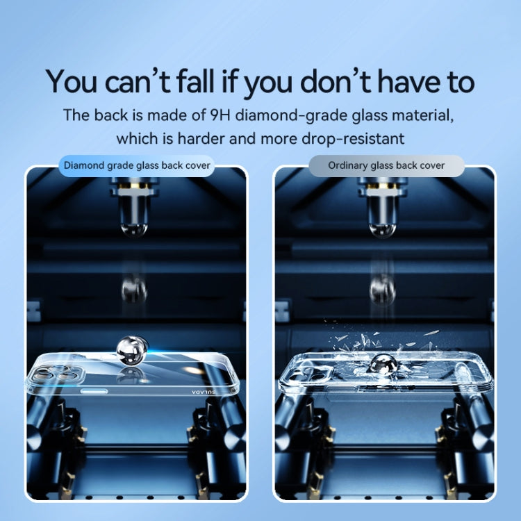 SULADA Crytal Steel Series Diamond Glass + TPU Phone Case