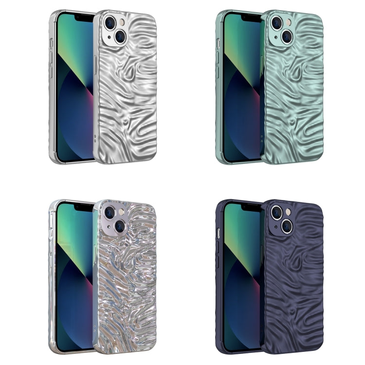 Wave Electroplating TPU Phone Case, For iPhone 14 Plus, For iPhone 14 Pro