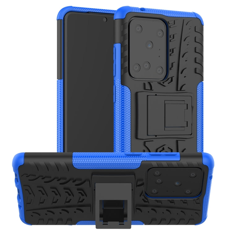 Tire Texture Shockproof TPU+PC Protective Case with Holder, For Xiaomi Redmi Note 8T, For Galaxy A51, For Galaxy A71, For Galaxy Note 10 Lite, For Galaxy S20+, For Galaxy S20 Ultra, For Galaxy A01, For OPPO Realme XT