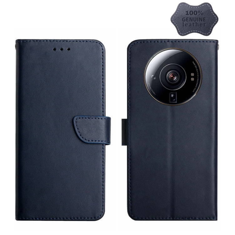 Genuine Leather Fingerprint-proof Horizontal Flip Phone Case, For Xiaomi 12S Ultra