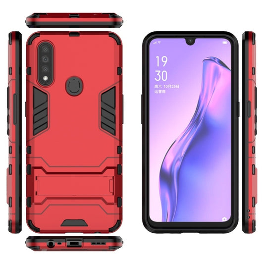OPPO A8 case with built-in stand, military-grade shock absorption technology