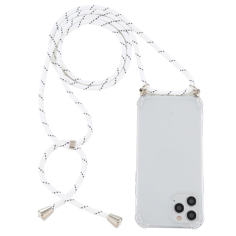 Four-Corner Shockproof Transparent TPU Case with Lanyard, For iPhone 14 Pro