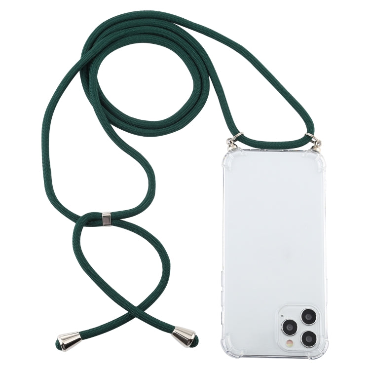 Four-Corner Shockproof Transparent TPU Case with Lanyard, For iPhone 14 Pro Max