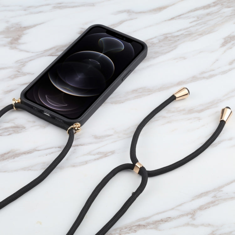 Wheat Straw Material + TPU Shockproof Phone Case with Neck Lanyard