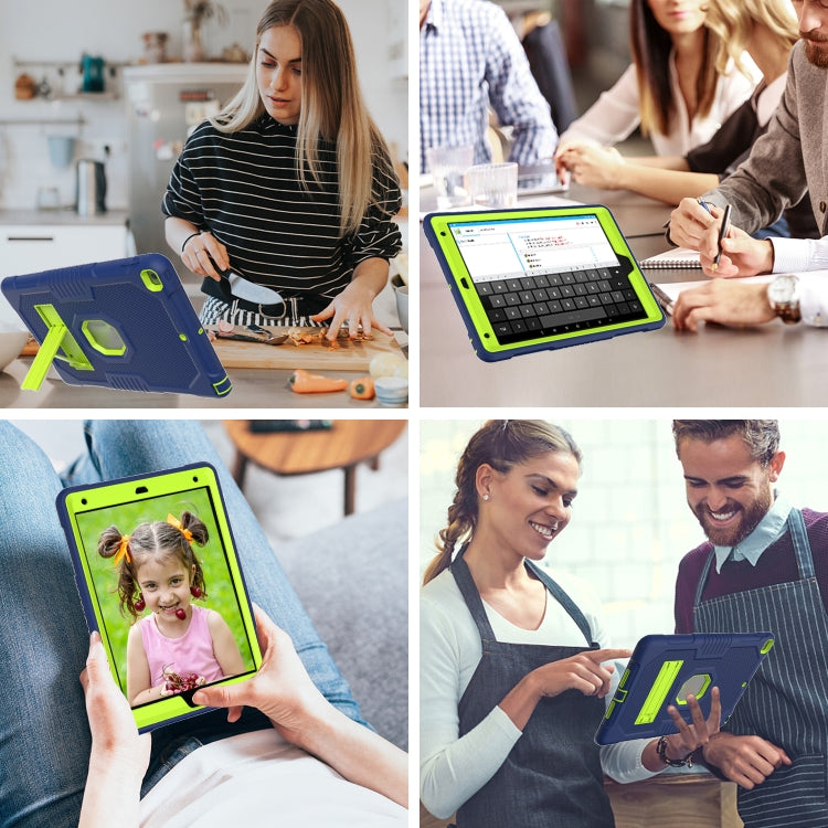 Coque antichoc en silicone et PC pour tablette, motif robot contrasté, pour iPad 10.2 2021 et iPad mini 2024/mini 6