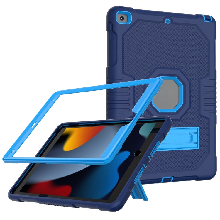Coque antichoc en silicone et PC pour tablette, motif robot contrasté, pour iPad 10.2 2021 et iPad mini 2024/mini 6