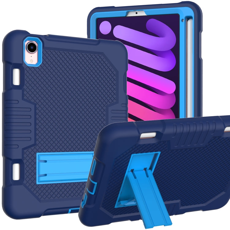 Coque antichoc en silicone et PC pour tablette, motif robot contrasté, pour iPad 10.2 2021 et iPad mini 2024/mini 6