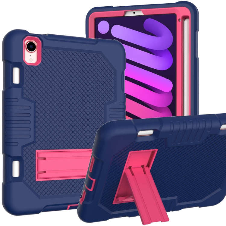 Coque antichoc en silicone et PC pour tablette, motif robot contrasté, pour iPad 10.2 2021 et iPad mini 2024/mini 6