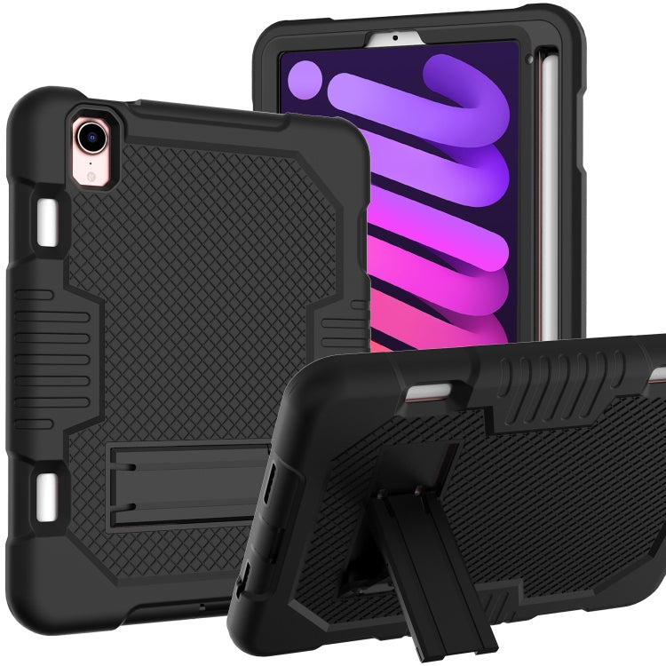 Coque antichoc en silicone et PC pour tablette, motif robot contrasté, pour iPad 10.2 2021 et iPad mini 2024/mini 6