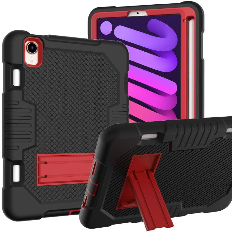 Coque antichoc en silicone et PC pour tablette, motif robot contrasté, pour iPad 10.2 2021 et iPad mini 2024/mini 6