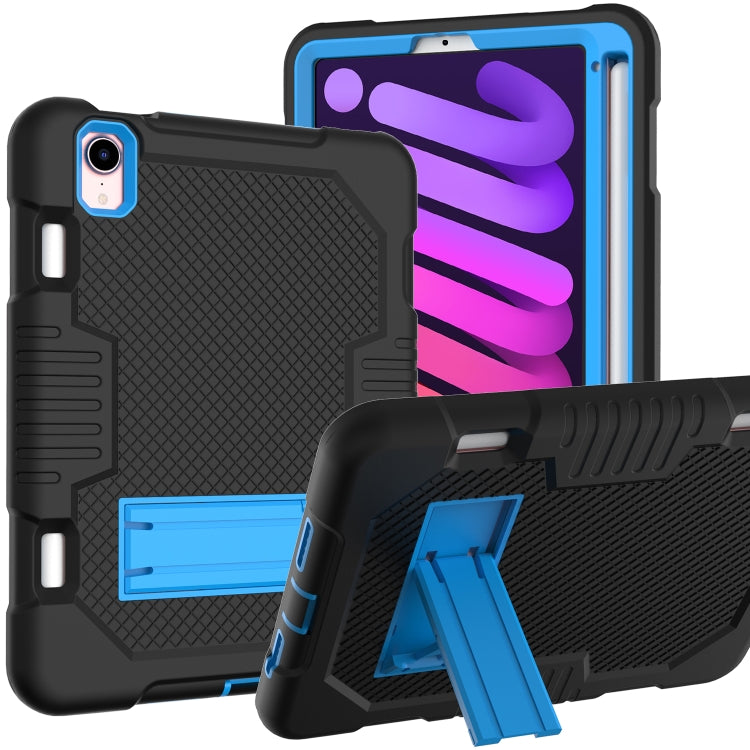 Coque antichoc en silicone et PC pour tablette, motif robot contrasté, pour iPad 10.2 2021 et iPad mini 2024/mini 6