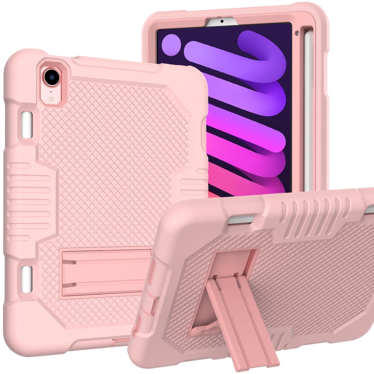 Coque antichoc en silicone et PC pour tablette, motif robot contrasté, pour iPad 10.2 2021 et iPad mini 2024/mini 6