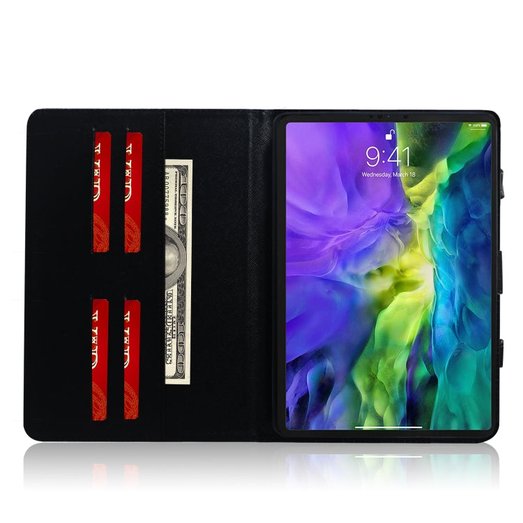 For iPad 11 (2020) 3D Colored Drawing Horizontal Flip Leather Case with Holder & Card Slot & Wallet & Handle, For iPad 11 (2020)