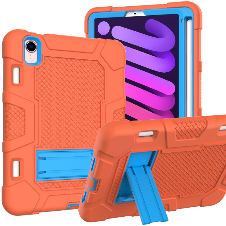 Étui en silicone et PC pour tablette, motif robot contrasté, pour iPad mini 2024/mini 6