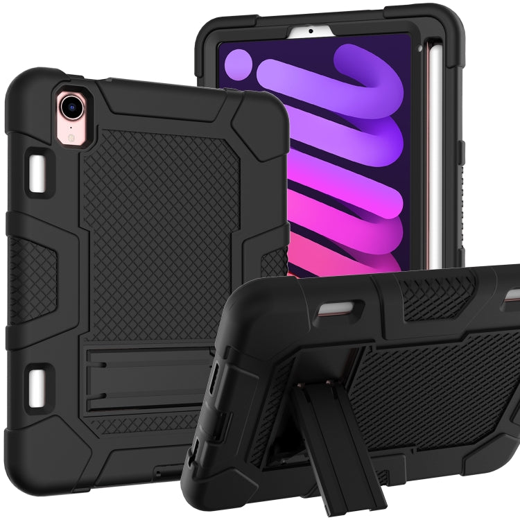 Étui en silicone et PC pour tablette, motif robot contrasté, pour iPad mini 2024/mini 6