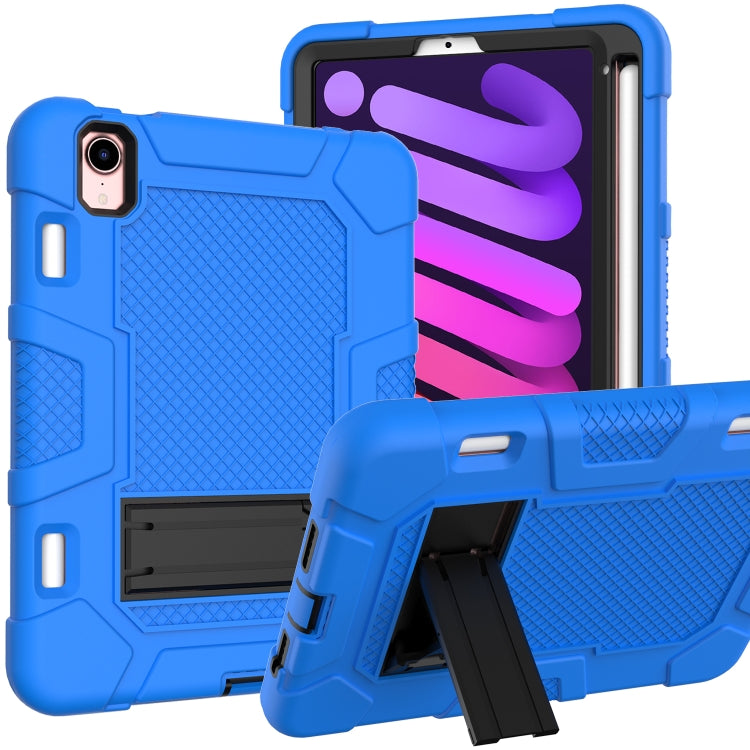 Étui en silicone et PC pour tablette, motif robot contrasté, pour iPad mini 2024/mini 6