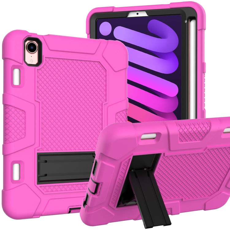 Étui en silicone et PC pour tablette, motif robot contrasté, pour iPad mini 2024/mini 6