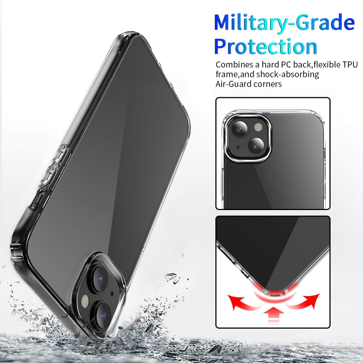 Shockproof Transparent TPU Protective Phone Case, For iPhone 14, For iPhone 14 Plus, For iPhone 14 Pro, For iPhone 14 Pro Max