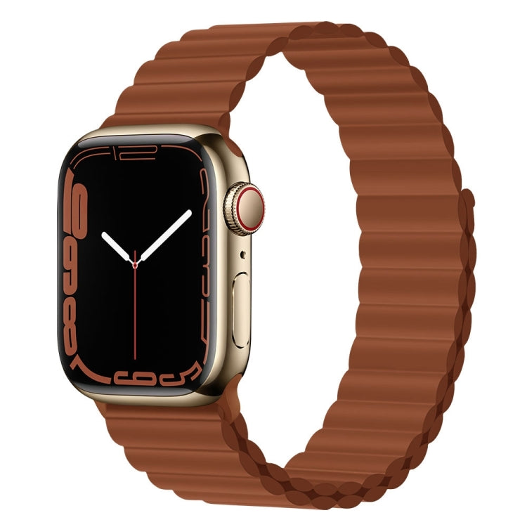 Silicone Magnet Watch Band For Apple Watch Series, 7 45mm / 6&SE&5&4 44mm / 3&2&1 42mm