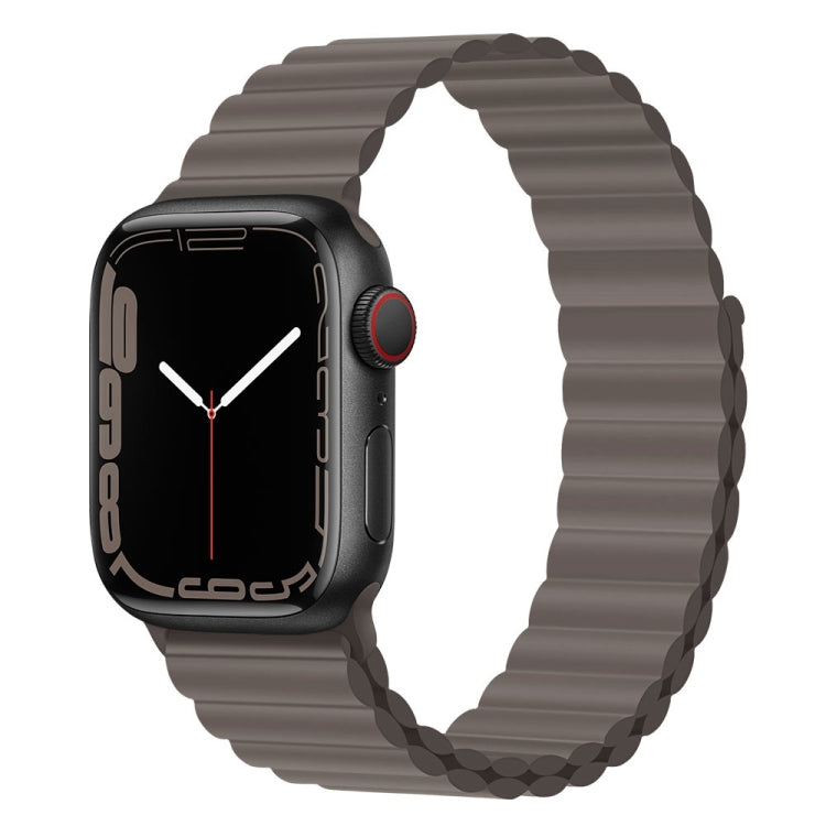 Silicone Magnet Watch Band For Apple Watch Series, 7 45mm / 6&SE&5&4 44mm / 3&2&1 42mm