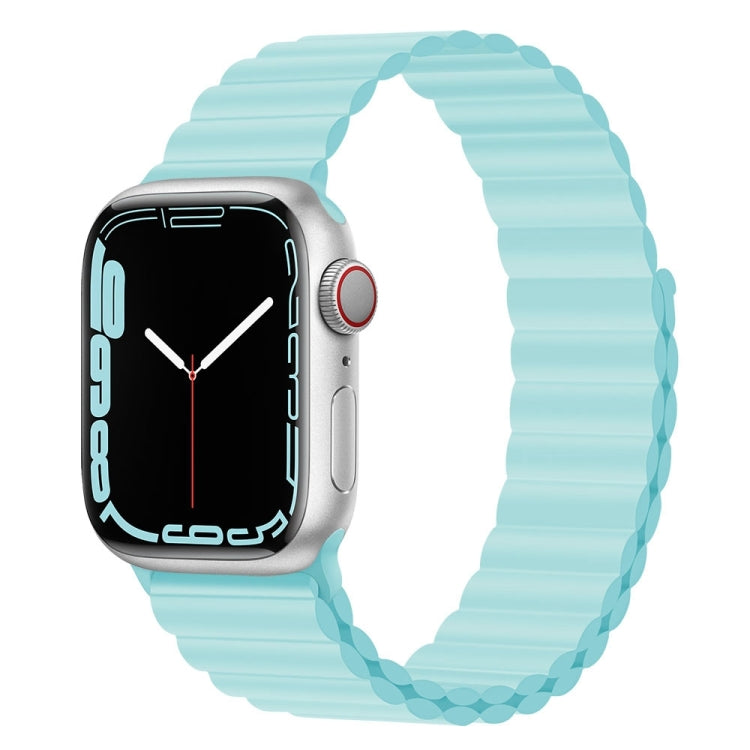 Silicone Magnet Watch Band For Apple Watch Series, 7 45mm / 6&SE&5&4 44mm / 3&2&1 42mm