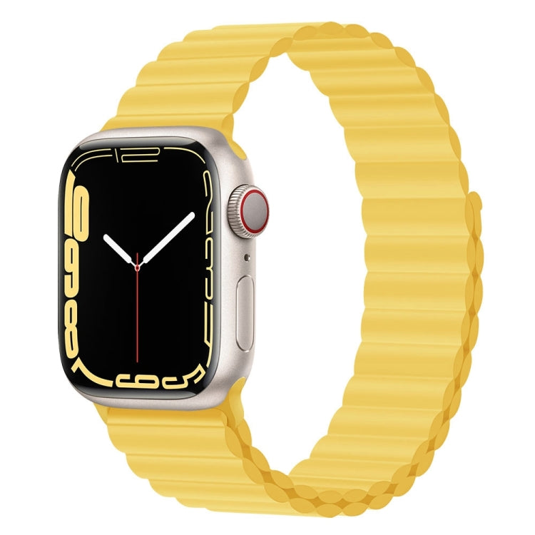 Silicone Magnet Watch Band For Apple Watch Series, 7 45mm / 6&SE&5&4 44mm / 3&2&1 42mm