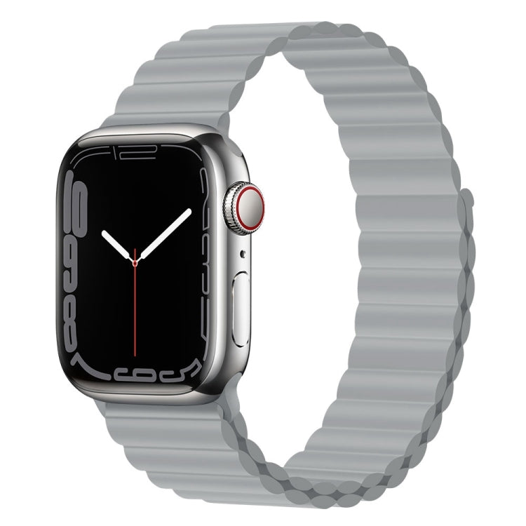 Silicone Magnet Watch Band For Apple Watch Series, 7 45mm / 6&SE&5&4 44mm / 3&2&1 42mm