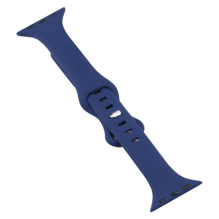 Small Waist Butterfly Buckle Watch Band For Apple Watch Series, 7 45mm / 6&SE&5&4 44mm / 3&2&1 42mm, 7 41mm / 6&SE&5&4 40mm / 3&2&1 38mm