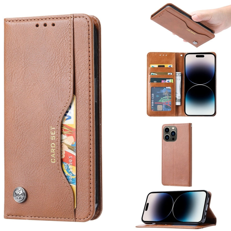 Knead Skin Texture Horizontal Flip Leather Case