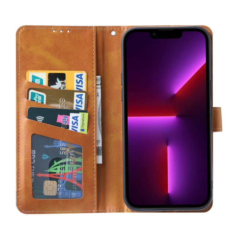 Calf Texture Double Fold Clasp Horizontal Flip Leather Case