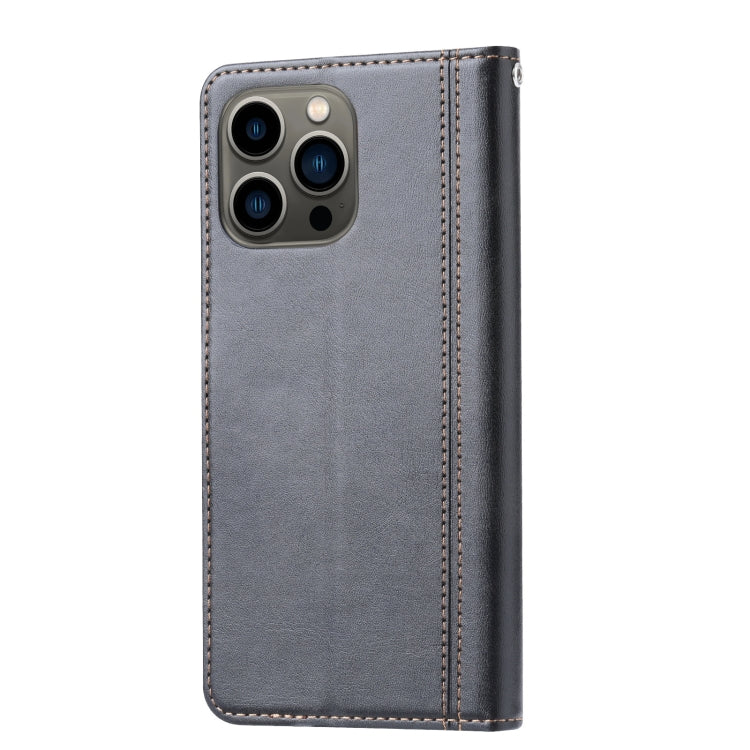 Calf Texture Double Fold Clasp Horizontal Flip Leather Case