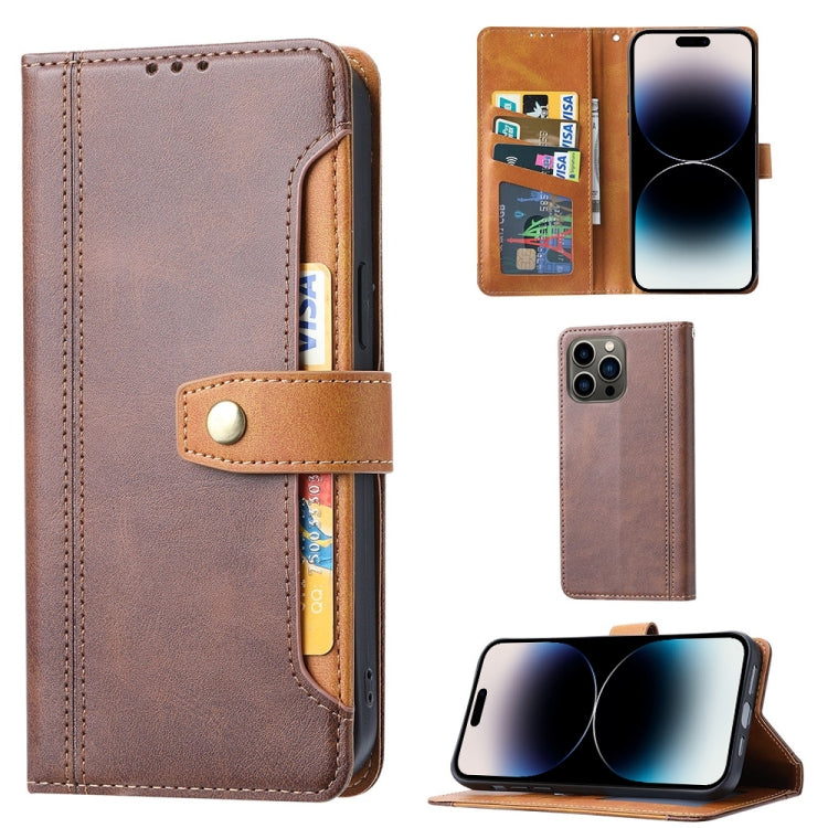 Calf Texture Double Fold Clasp Horizontal Flip Leather Case