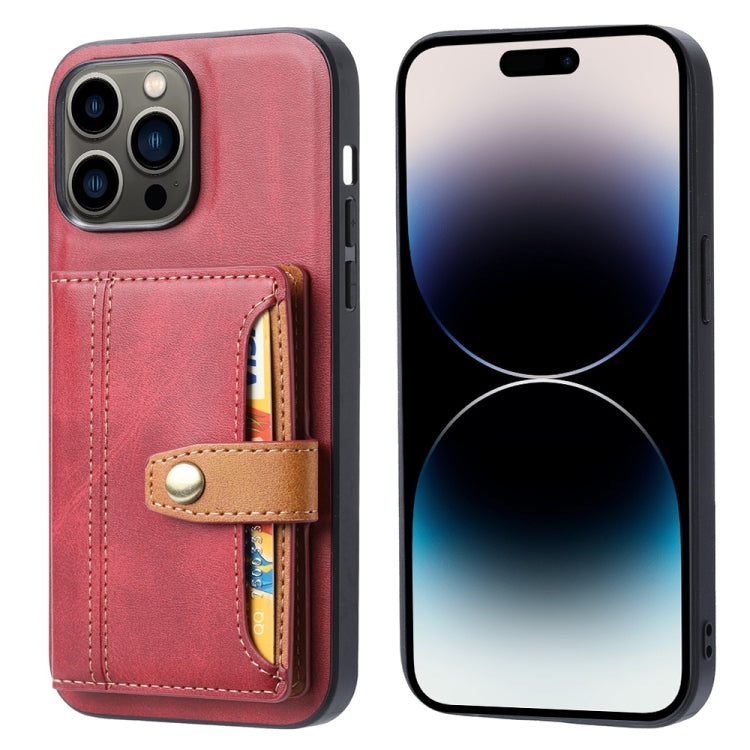Calfskin Card Slot TPU + PU Phone Case