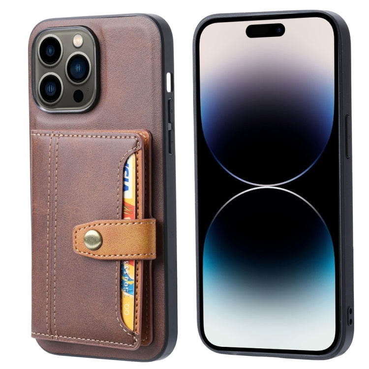Calfskin Card Slot TPU + PU Phone Case