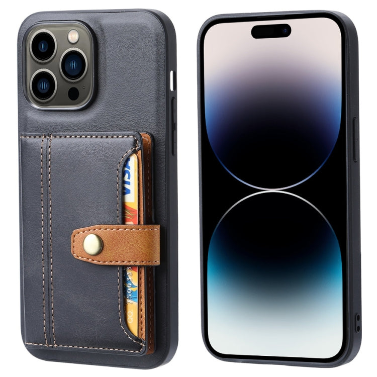 Calfskin Card Slot TPU + PU Phone Case