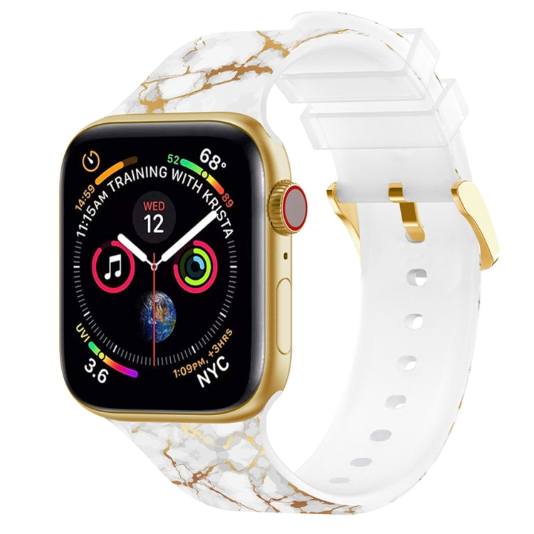 Square Buckle Color Printing Watch Band For Apple Watch Series, 7 45mm / 6&SE&5&4 44mm / 3&2&1 42mm