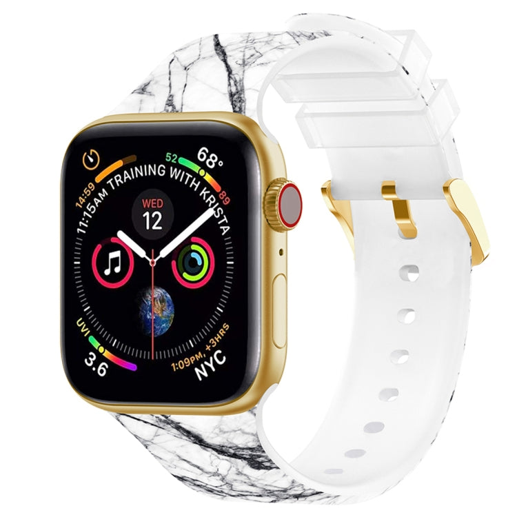 Square Buckle Color Printing Watch Band For Apple Watch Series, 7 45mm / 6&SE&5&4 44mm / 3&2&1 42mm