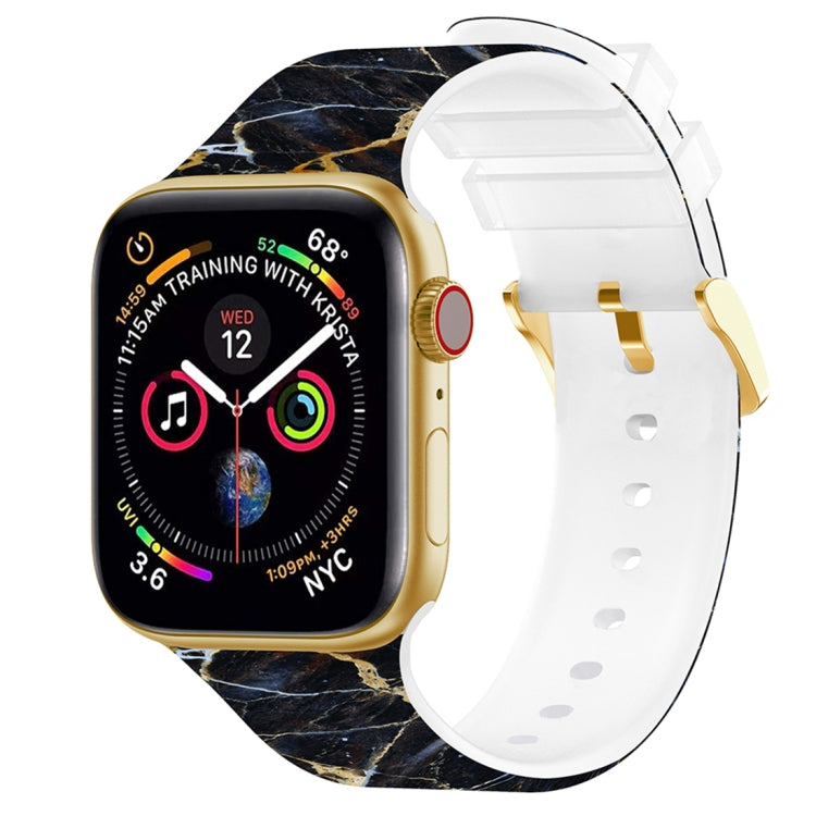Square Buckle Color Printing Watch Band For Apple Watch Series