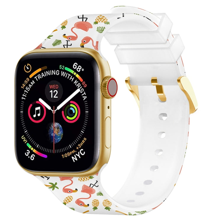 Square Buckle Color Printing Watch Band For Apple Watch Series