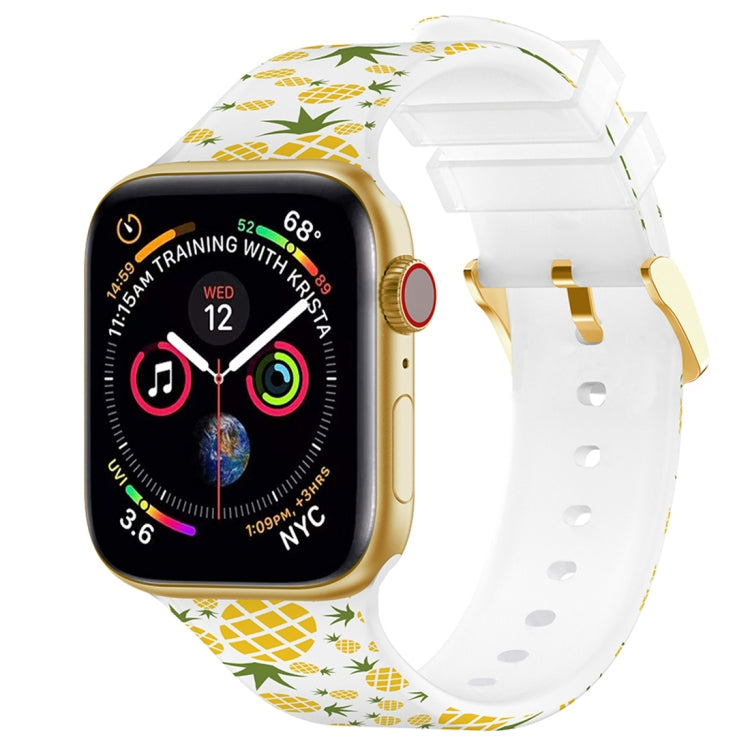 Square Buckle Color Printing Watch Band For Apple Watch Series